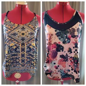 X2 Colorful & Fun Patterned Tank Tops by LOVEU.DEAR